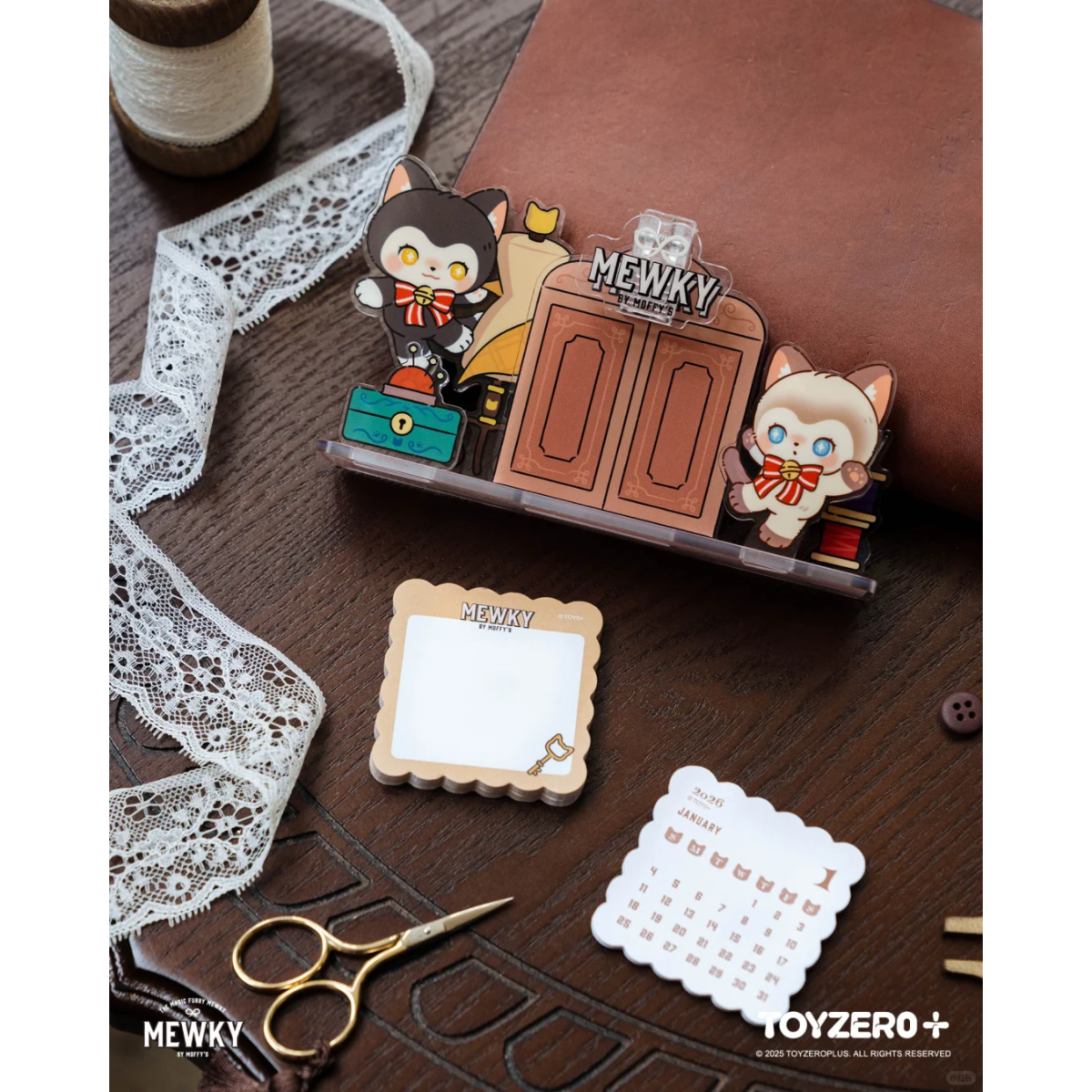 Moffy's Mewky Magical Side Product Merchandise Series-Calendar (Black & White Cat)-ToyZeroPlus-Ace Cards & Collectibles