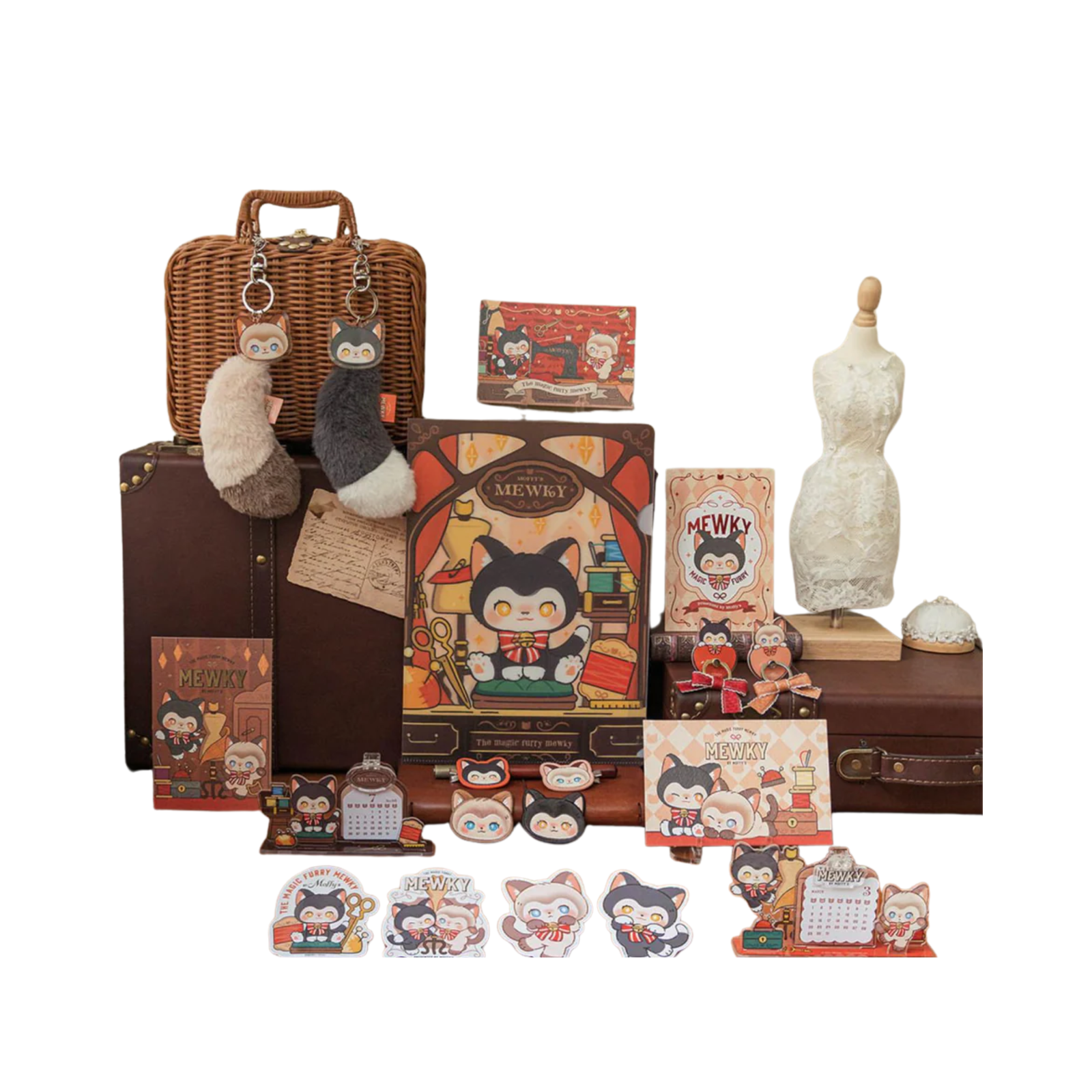 Moffy's Mewky Magical Side Product Merchandise Series-Calendar (Black & White Cat)-ToyZeroPlus-Ace Cards & Collectibles