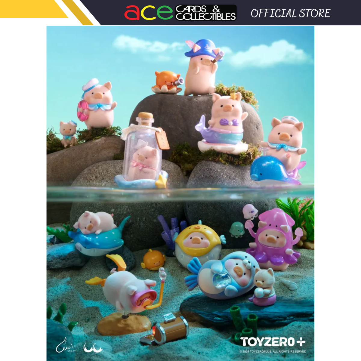 TOYZEROPLUS Ocean Lulu The Piggy-Single Box (Random)-ToyZeroPlus-Ace Cards &amp; Collectibles