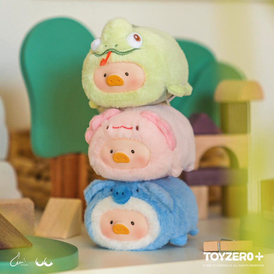 ToyZeroPlus Lulu The Piggy Animal Party V2 Stick together PVC Face Plush Keychain-Single Box (Random)-ToyZeroPlus-Ace Cards & Collectibles