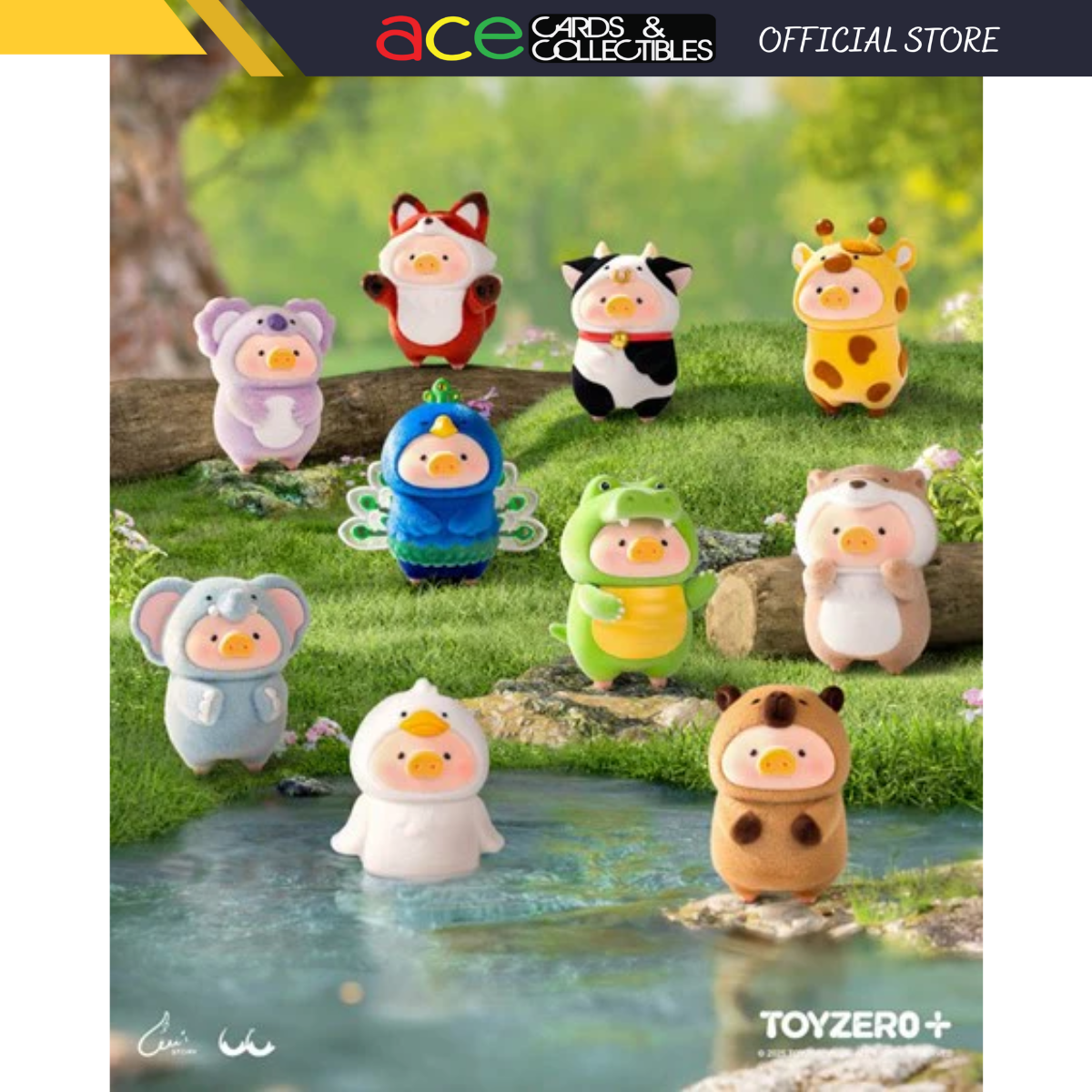 ToyZeroPlus Lulu The Piggy PVC Animal Party Series-Single Box (Random)-ToyZeroPlus-Ace Cards & Collectibles