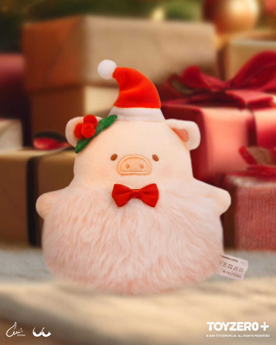 ToyZeroPlus x LuLu the Piggy Christmas - Plush Keychain-LovelySnowball Pink-ToyZeroPlus-Ace Cards & Collectibles