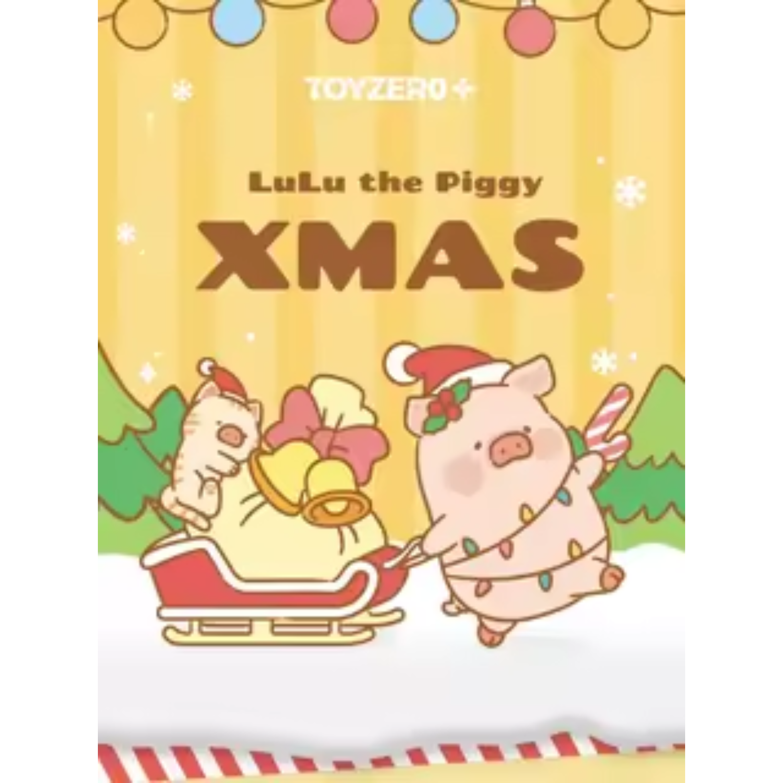 ToyZeroPlus x LuLu the Piggy Christmas - Plush Keychain-Reindeer Lu-ToyZeroPlus-Ace Cards & Collectibles
