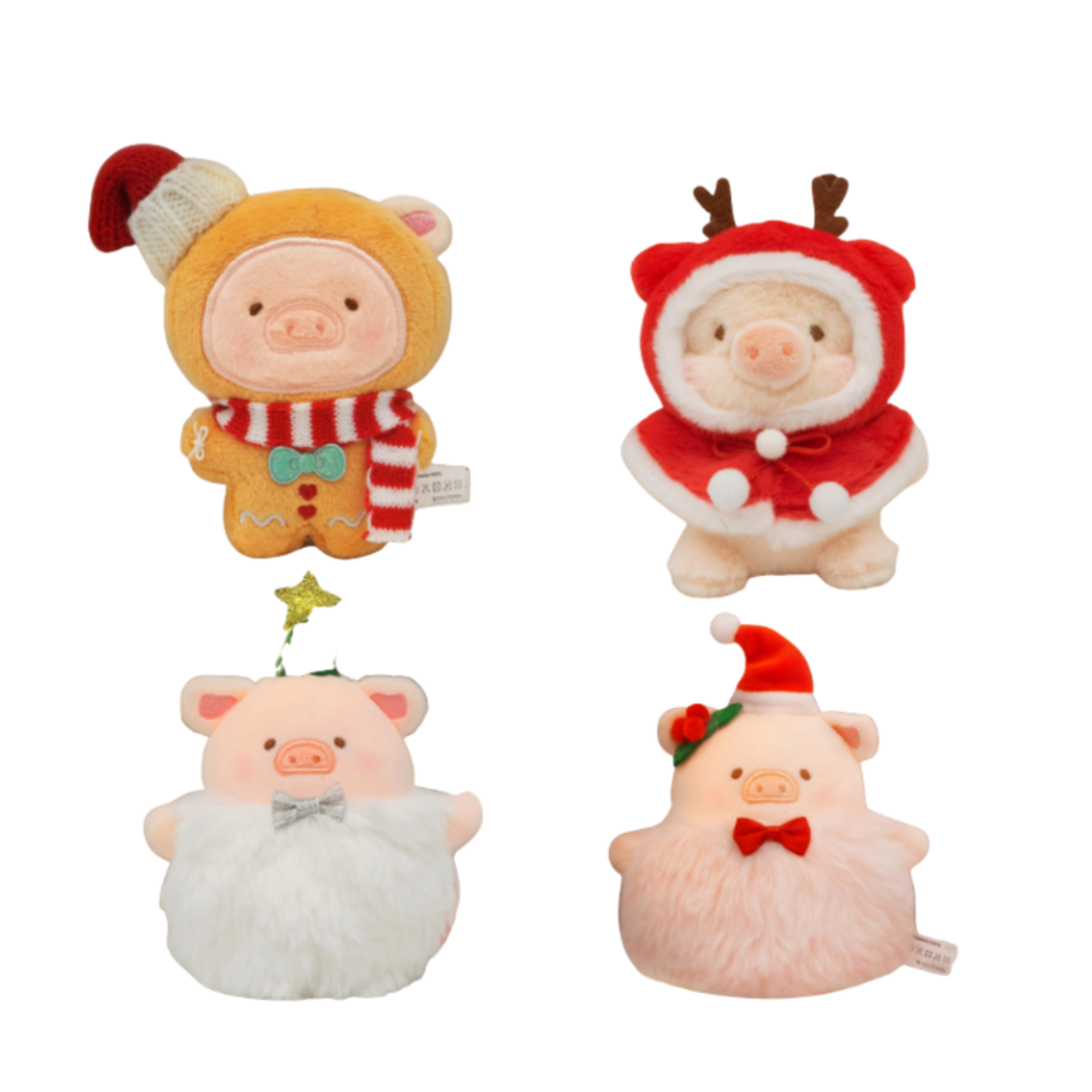 ToyZeroPlus x LuLu the Piggy Christmas - Plush Keychain-Reindeer Lu-ToyZeroPlus-Ace Cards & Collectibles