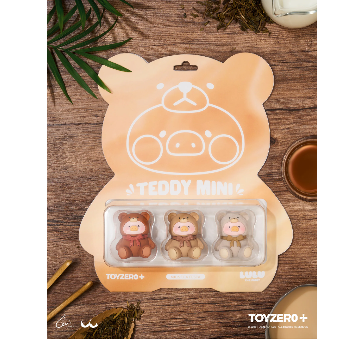 ToyZeroPlus x LuLu the Piggy Limited Edition "Tiny Teddy (Milk Tea Series)"-ToyZeroPlus-Ace Cards & Collectibles