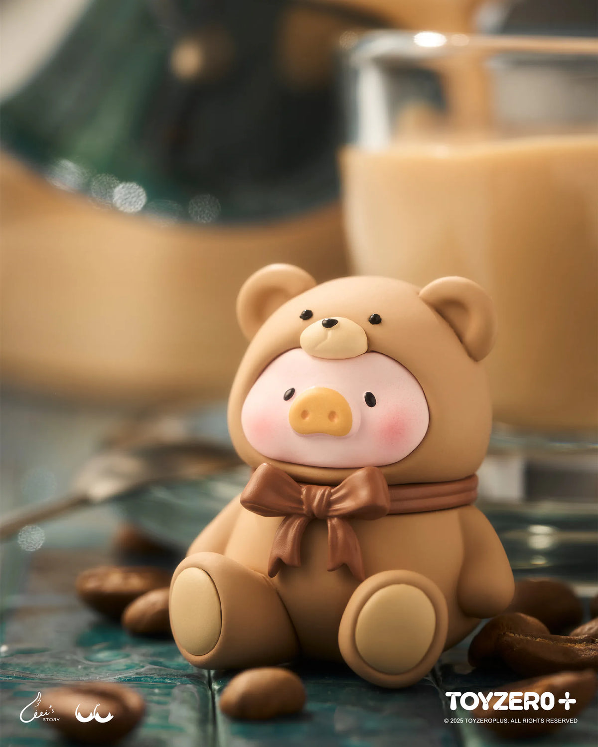 ToyZeroPlus x LuLu the Piggy Limited Edition "Tiny Teddy (Milk Tea Series)"-ToyZeroPlus-Ace Cards & Collectibles