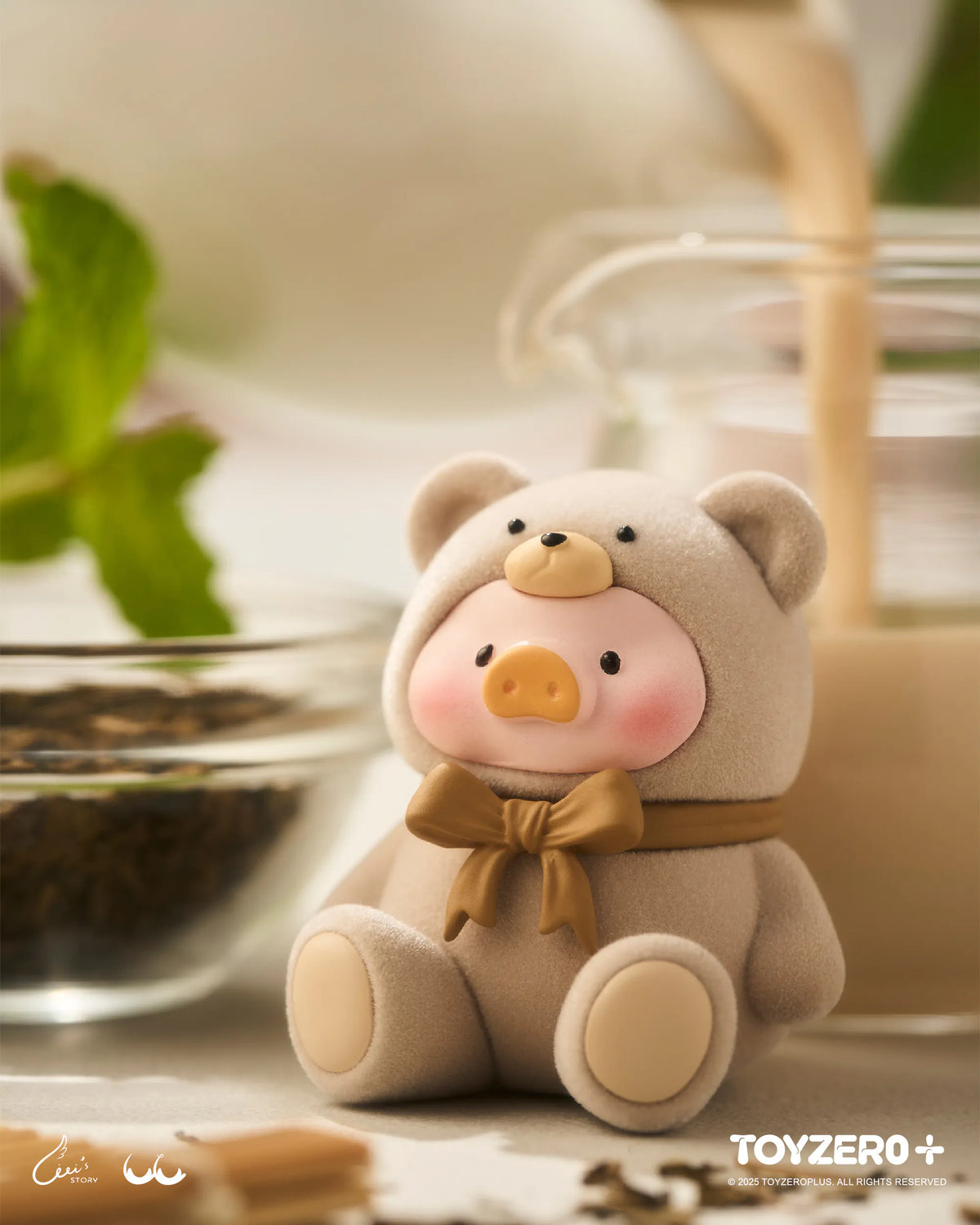 ToyZeroPlus x LuLu the Piggy Limited Edition "Tiny Teddy (Milk Tea Series)"-ToyZeroPlus-Ace Cards & Collectibles