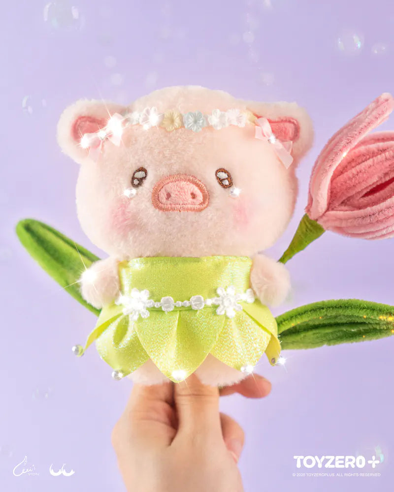 ToyZeroPlus x LuLu the Piggy LuLuLand - Flower Fairy Lu Plush Keychain-ToyZeroPlus-Ace Cards & Collectibles