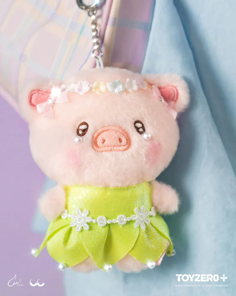 ToyZeroPlus x LuLu the Piggy LuLuLand - Flower Fairy Lu Plush Keychain-ToyZeroPlus-Ace Cards & Collectibles