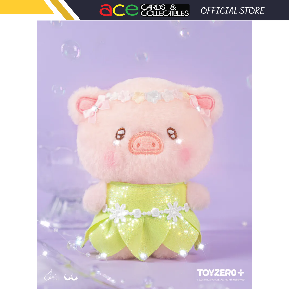 ToyZeroPlus x LuLu the Piggy LuLuLand - Flower Fairy Lu Plush Keychain-ToyZeroPlus-Ace Cards & Collectibles