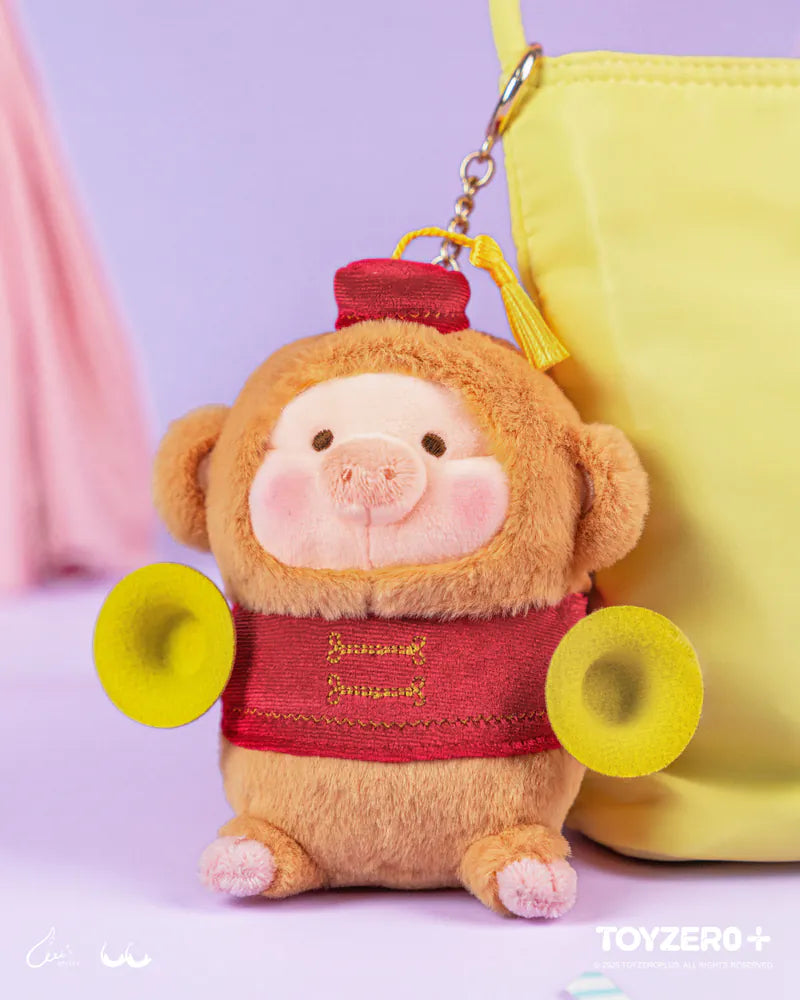 ToyZeroPlus x LuLu the Piggy LuLuLand - Naughty Monkey Lu Plush Keychain-ToyZeroPlus-Ace Cards & Collectibles