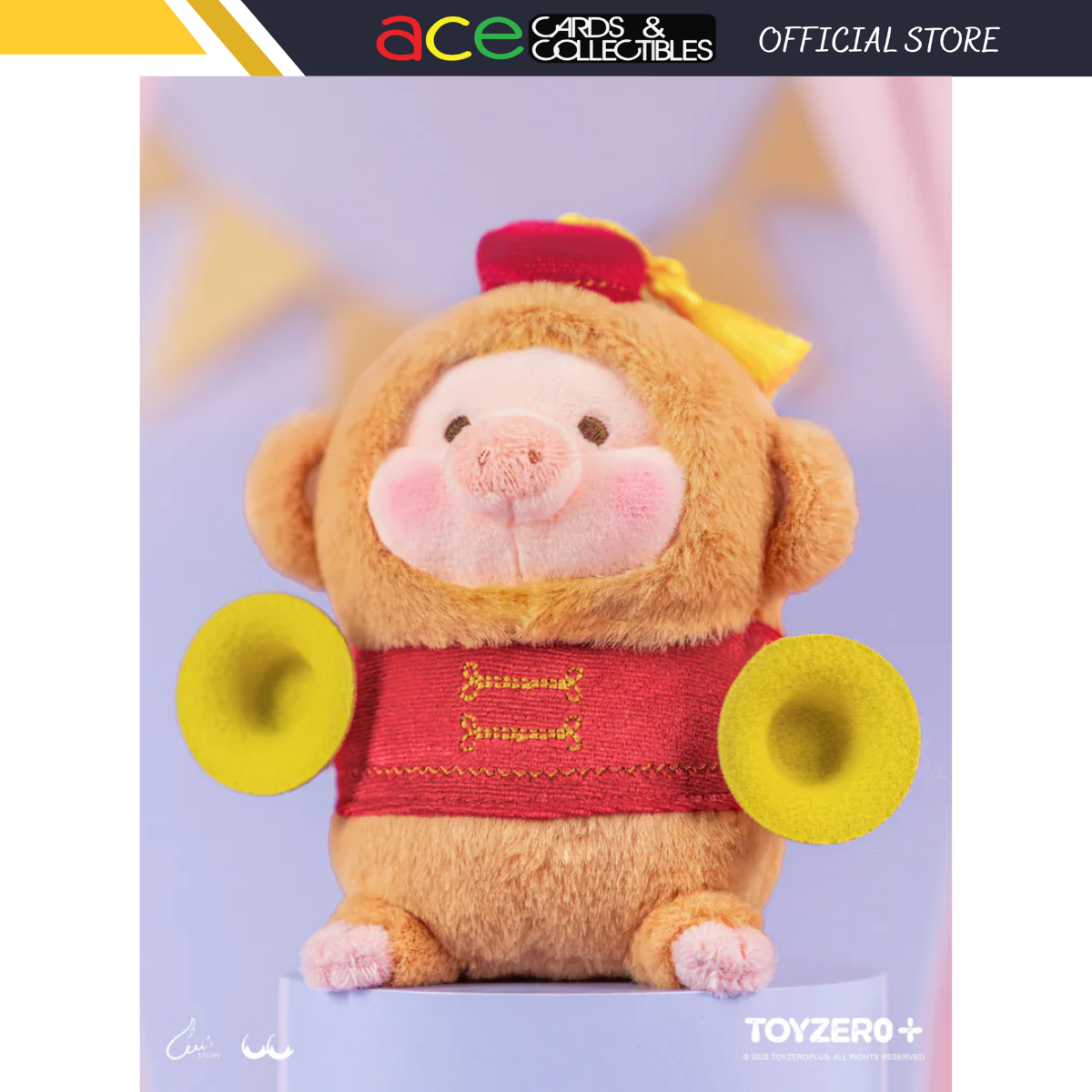 ToyZeroPlus x LuLu the Piggy LuLuLand - Naughty Monkey Lu Plush Keychain-ToyZeroPlus-Ace Cards & Collectibles