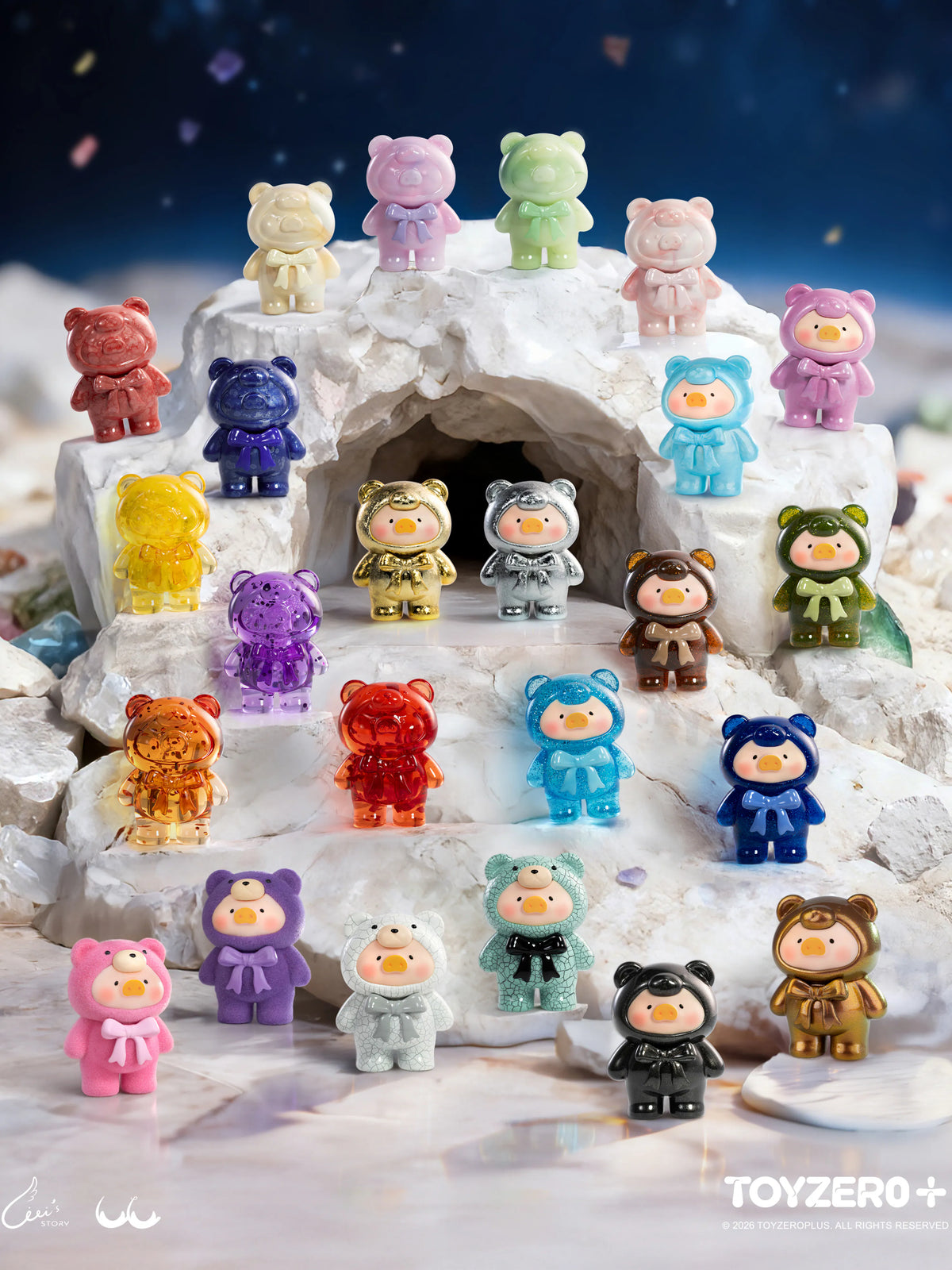 ToyZeroPlus x LuLu The Piggy The Canned Pig Teddy Mini Ore Mining Series-Single Box (Random)-ToyZeroPlus-Ace Cards & Collectibles