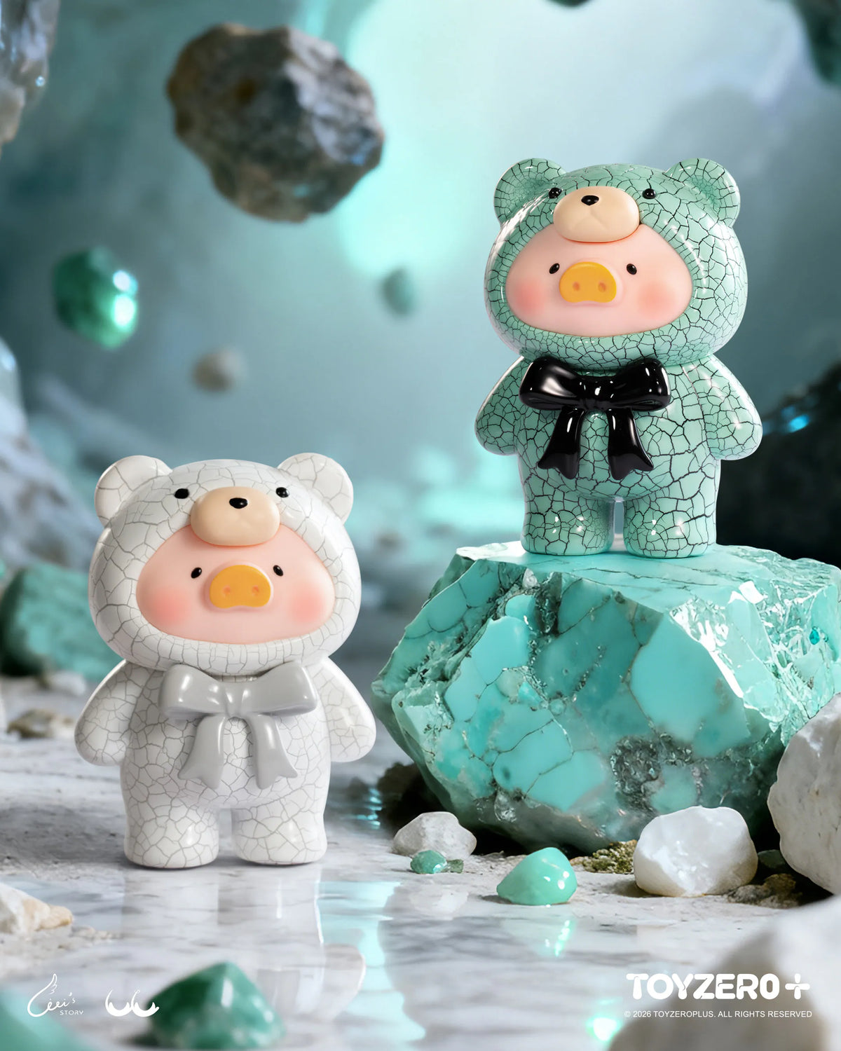 ToyZeroPlus x LuLu The Piggy The Canned Pig Teddy Mini Ore Mining Series-Single Box (Random)-ToyZeroPlus-Ace Cards & Collectibles