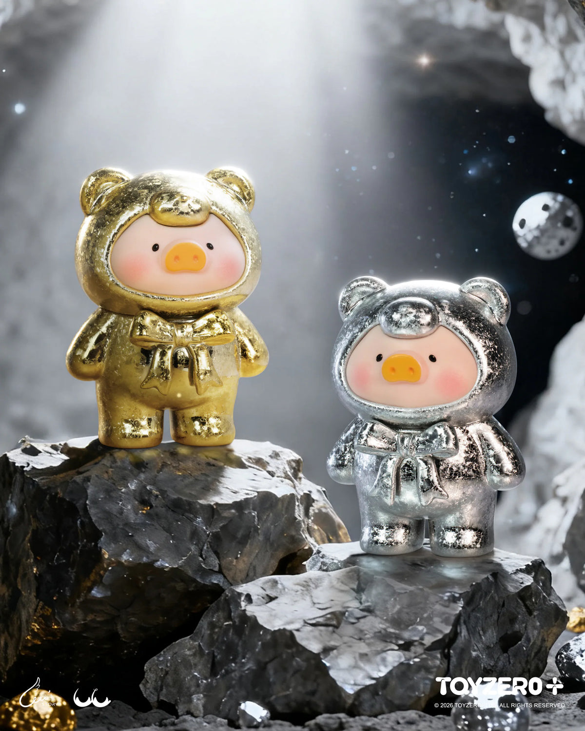 ToyZeroPlus x LuLu The Piggy The Canned Pig Teddy Mini Ore Mining Series-Single Box (Random)-ToyZeroPlus-Ace Cards & Collectibles