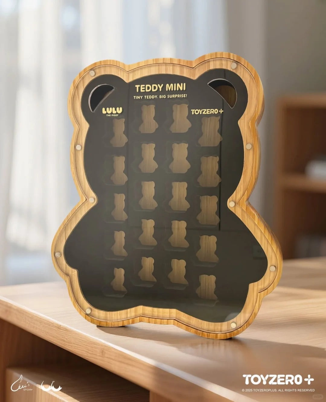 ToyZeroPlus x LuLu the Piggy "Tiny Teddy Wooden Display Stand"-ToyZeroPlus-Ace Cards & Collectibles
