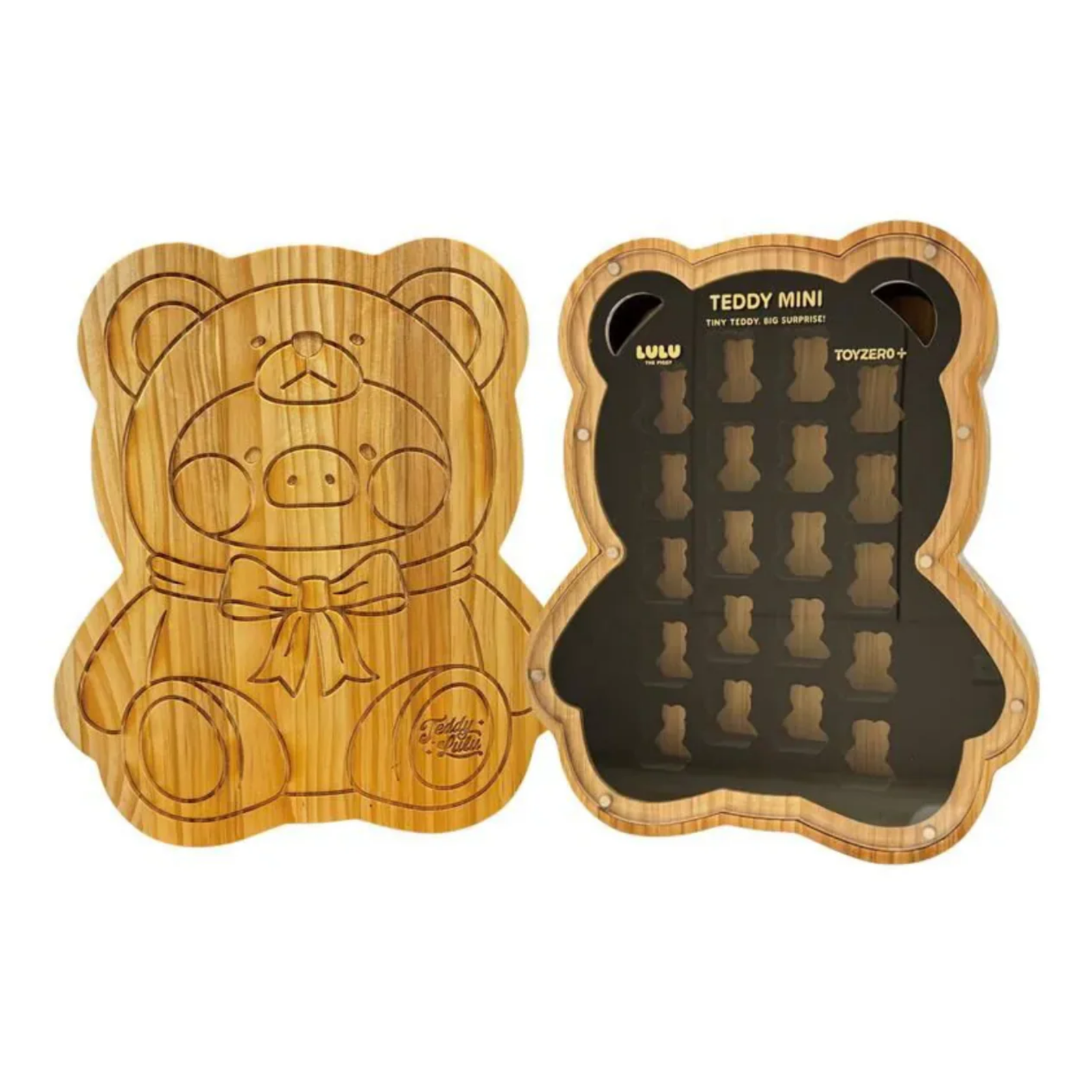 ToyZeroPlus x LuLu the Piggy "Tiny Teddy Wooden Display Stand"-ToyZeroPlus-Ace Cards & Collectibles