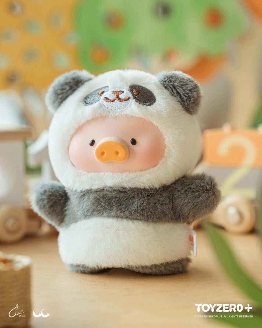 ToyZeroPlus x Lulu The Piggy &quot;Animal Party Puppet&quot; Show PVC Face Plush Keychain-Single Box (Random)-ToyZeroPlus-Ace Cards &amp; Collectibles