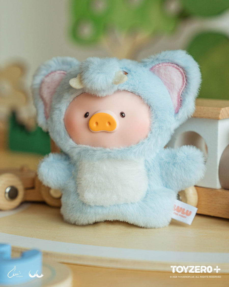 ToyZeroPlus x Lulu The Piggy &quot;Animal Party Puppet&quot; Show PVC Face Plush Keychain-Single Box (Random)-ToyZeroPlus-Ace Cards &amp; Collectibles
