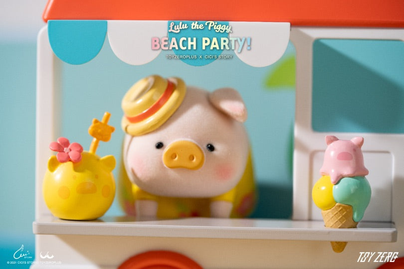 ToyZeroPlus x Lulu The Piggy &quot;Beach Party Ice Cream Van Premium Set&quot;-ToyZeroPlus-Ace Cards &amp; Collectibles