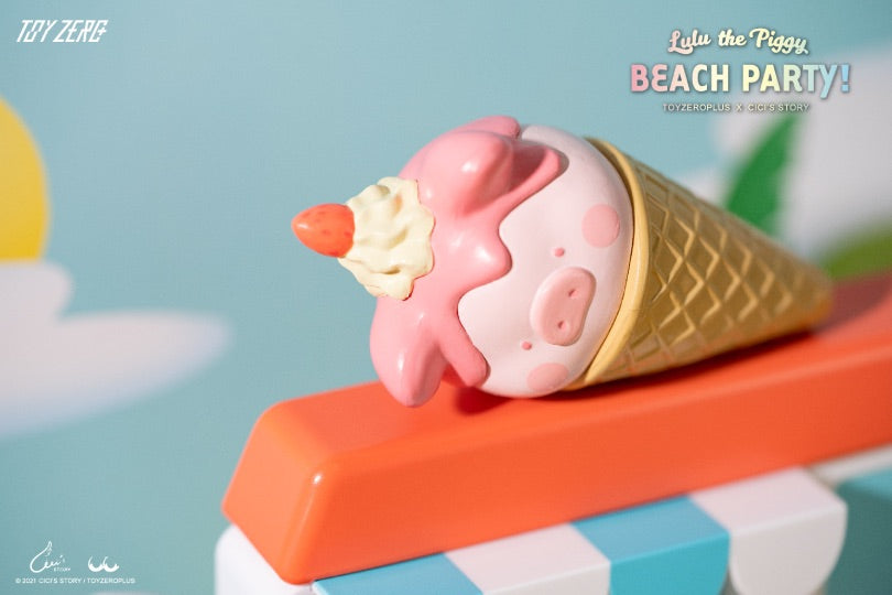 ToyZeroPlus x Lulu The Piggy &quot;Beach Party Ice Cream Van Premium Set&quot;-ToyZeroPlus-Ace Cards &amp; Collectibles