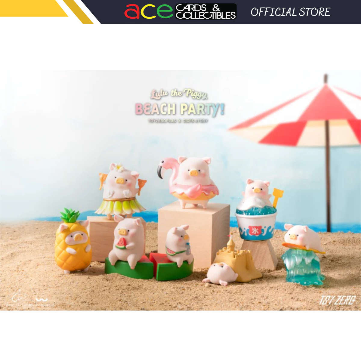 ToyZeroPlus x Lulu The Piggy Beach Party Series Blind Box-Single Box (Random)-ToyZeroPlus-Ace Cards & Collectibles