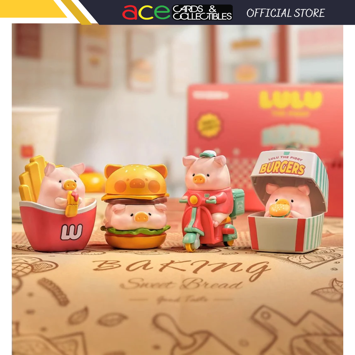 ToyZeroPlus x Lulu The Piggy "Burgers" Series-Single Box (Random)-ToyZeroPlus-Ace Cards & Collectibles