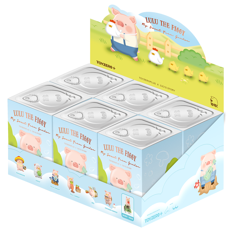 ToyZeroPlus x Lulu The Piggy Farm Garden Series-Display Box (6pcs)-ToyZeroPlus-Ace Cards &amp; Collectibles