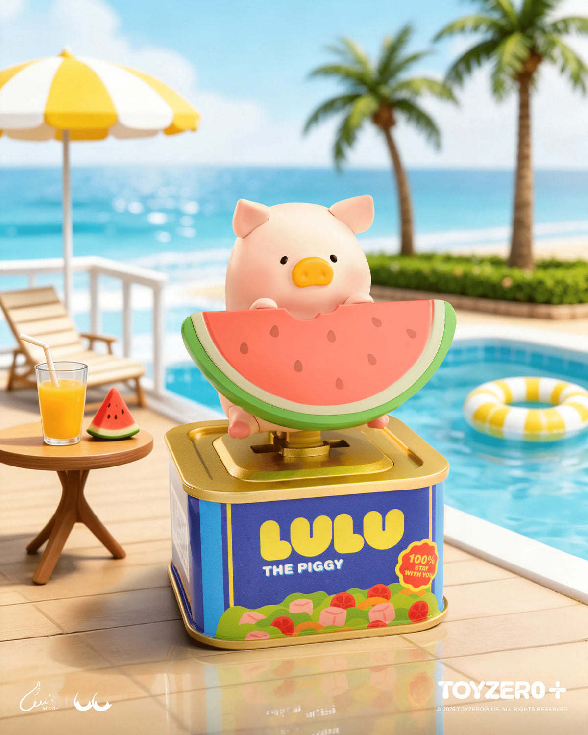 ToyZeroPlus x Lulu The Piggy "Holiday Series Solar Motion" Series Blind Box-Single Box (Random)-ToyZeroPlus-Ace Cards & Collectibles