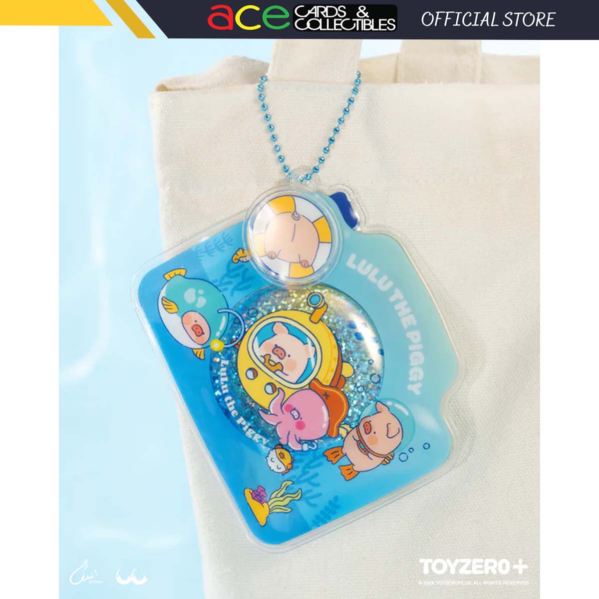 ToyZeroPlus x Lulu The Piggy Ocean Badge Bag-ToyZeroPlus-Ace Cards & Collectibles