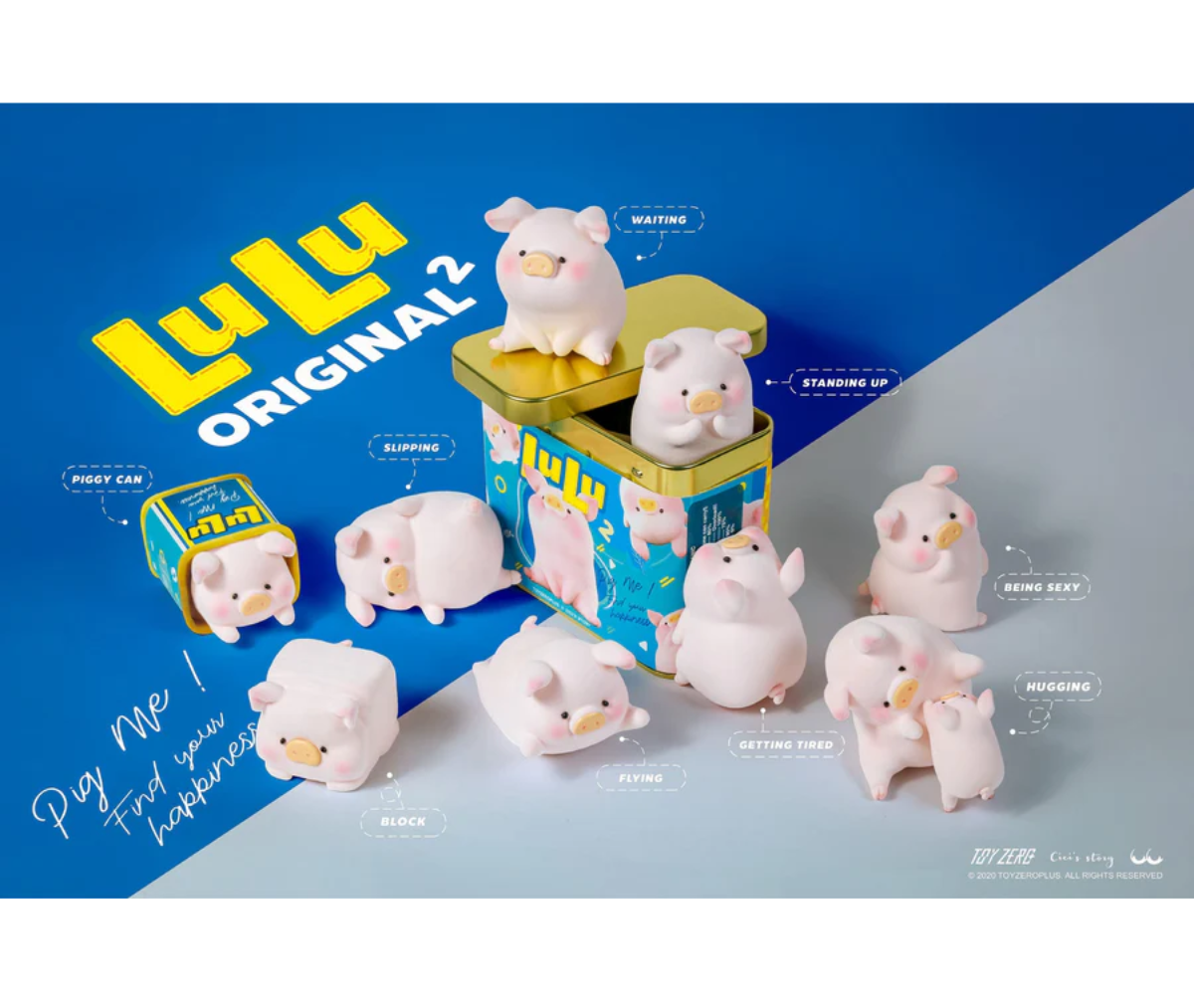 ToyZeroPlus x Lulu The Piggy Original 2nd Box Series-Single Box (Random)-ToyZeroPlus-Ace Cards & Collectibles