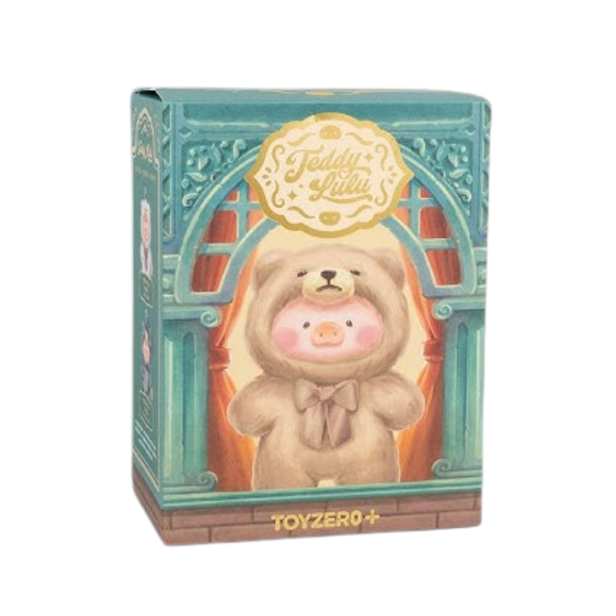 ToyZeroPlus x Lulu The Piggy Plush Keychain Vintage Teddy/Joyful Time Series-Teddy Lulu (1 Box)-ToyZeroPlus-Ace Cards & Collectibles