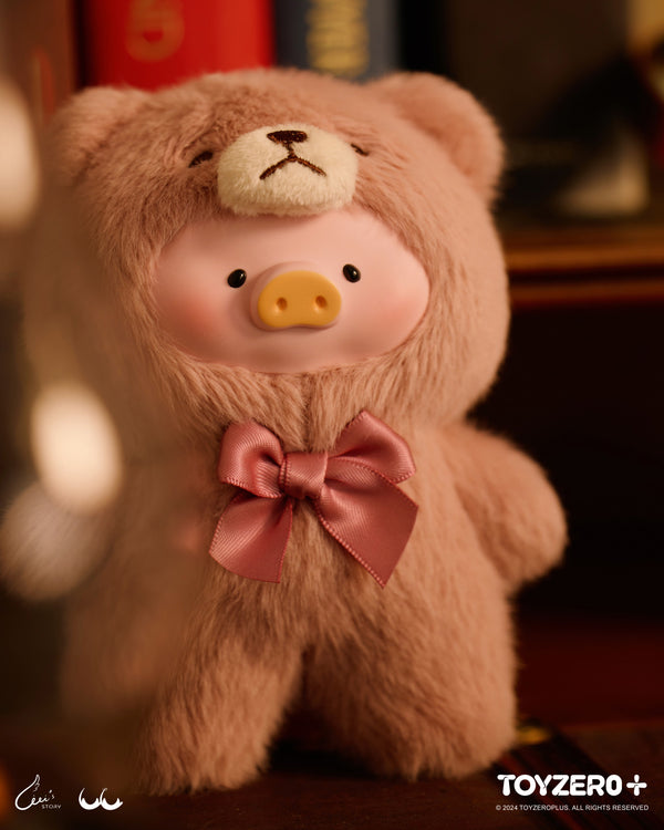 ToyZeroPlus x Lulu The Piggy Plush Keychain Vintage Teddy/Joyful Time Series-Teddy Lulu (1 Box)-ToyZeroPlus-Ace Cards & Collectibles
