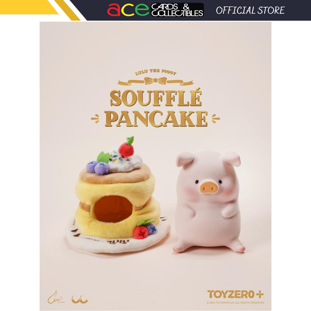 ToyZeroPlus x Lulu The Piggy Plushie "XL Souffle Pancake"-ToyZeroPlus-Ace Cards & Collectibles
