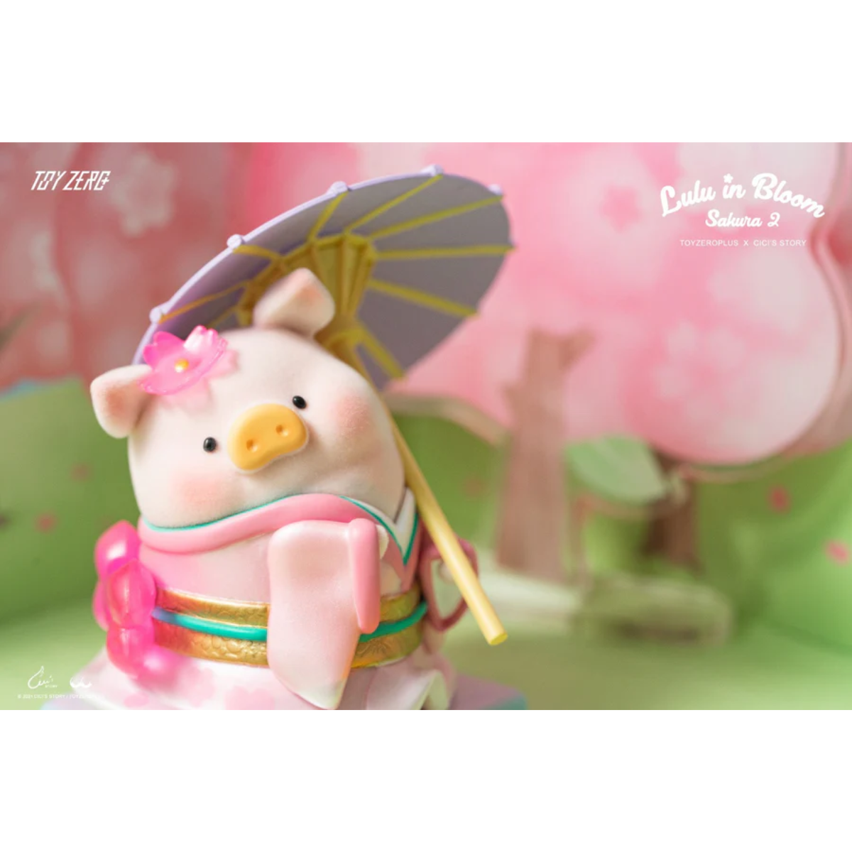 ToyZeroPlus x Lulu The Piggy &quot;Sakura Garden Premium Set&quot;-ToyZeroPlus-Ace Cards &amp; Collectibles