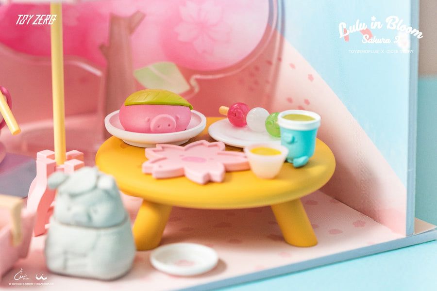 ToyZeroPlus x Lulu The Piggy &quot;Sakura Garden Premium Set&quot;-ToyZeroPlus-Ace Cards &amp; Collectibles