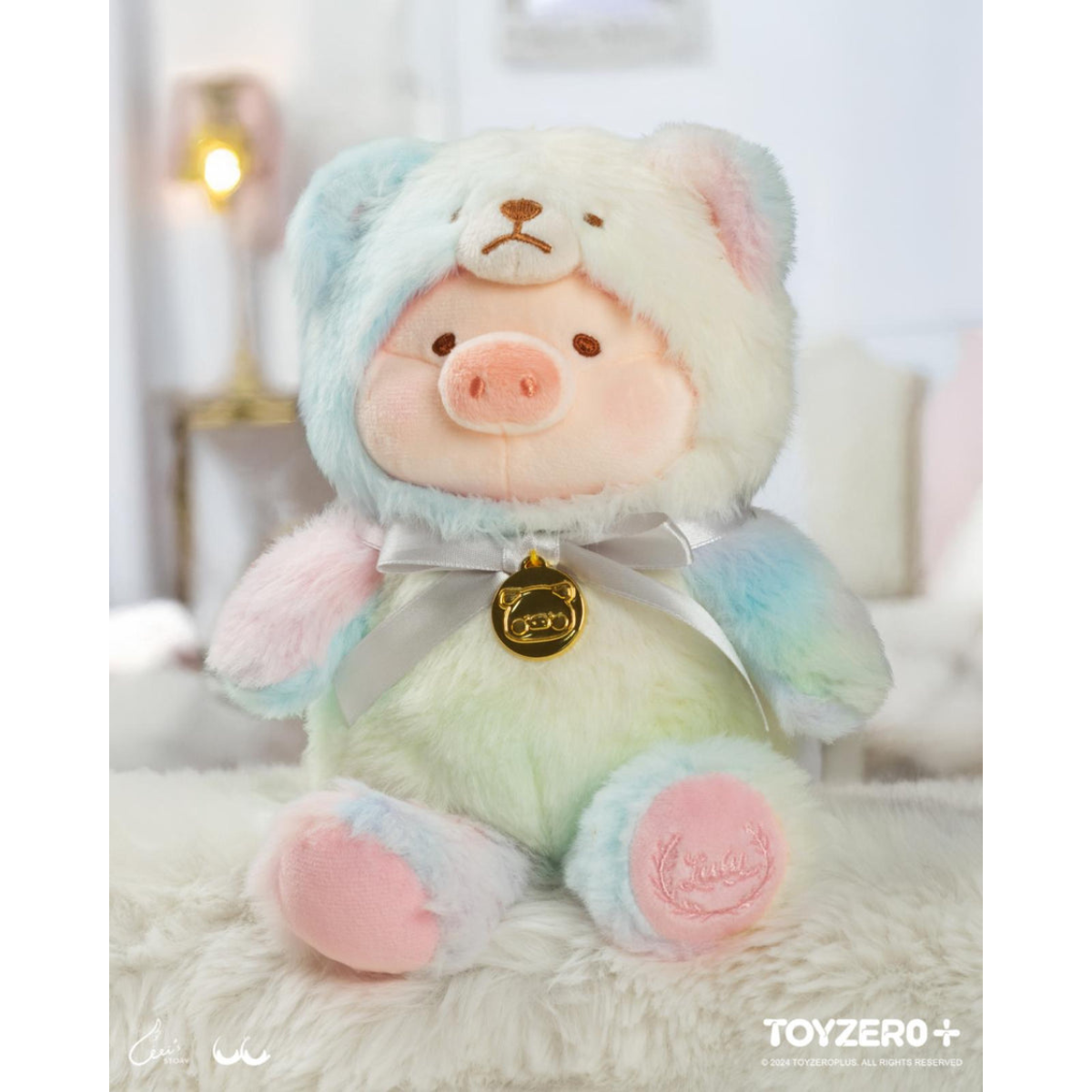 ToyZeroPlus x Lulu The Piggy Teddy LuLu (Heartbeat Edition - Rainbow)-ToyZeroPlus-Ace Cards & Collectibles