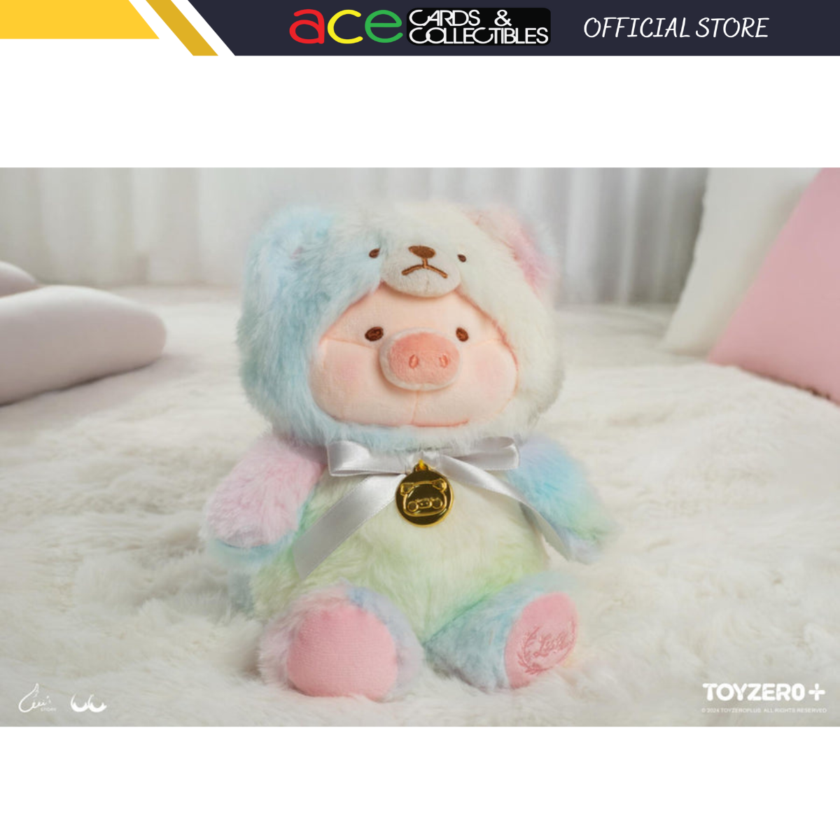 ToyZeroPlus x Lulu The Piggy Teddy LuLu (Heartbeat Edition - Rainbow)-ToyZeroPlus-Ace Cards & Collectibles