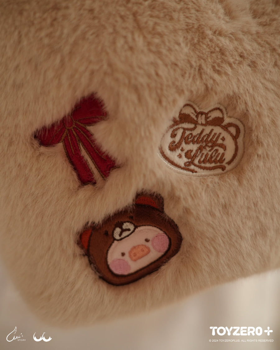 ToyZeroPlus x Lulu The Piggy Teddy LuLu Plush Tote Bag-ToyZeroPlus-Ace Cards & Collectibles