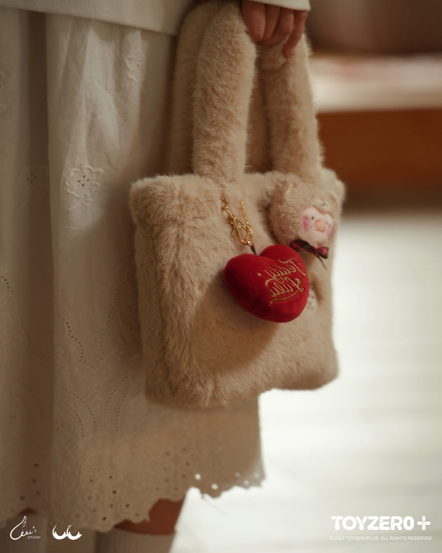ToyZeroPlus x Lulu The Piggy Teddy LuLu Plush Tote Bag-ToyZeroPlus-Ace Cards & Collectibles