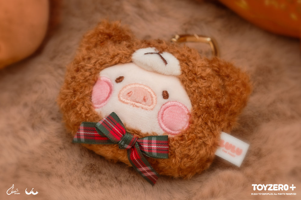 ToyZeroPlus x Lulu The Piggy Teddy Lulu Multi-Usage Keychain-Brown-ToyZeroPlus-Ace Cards &amp; Collectibles