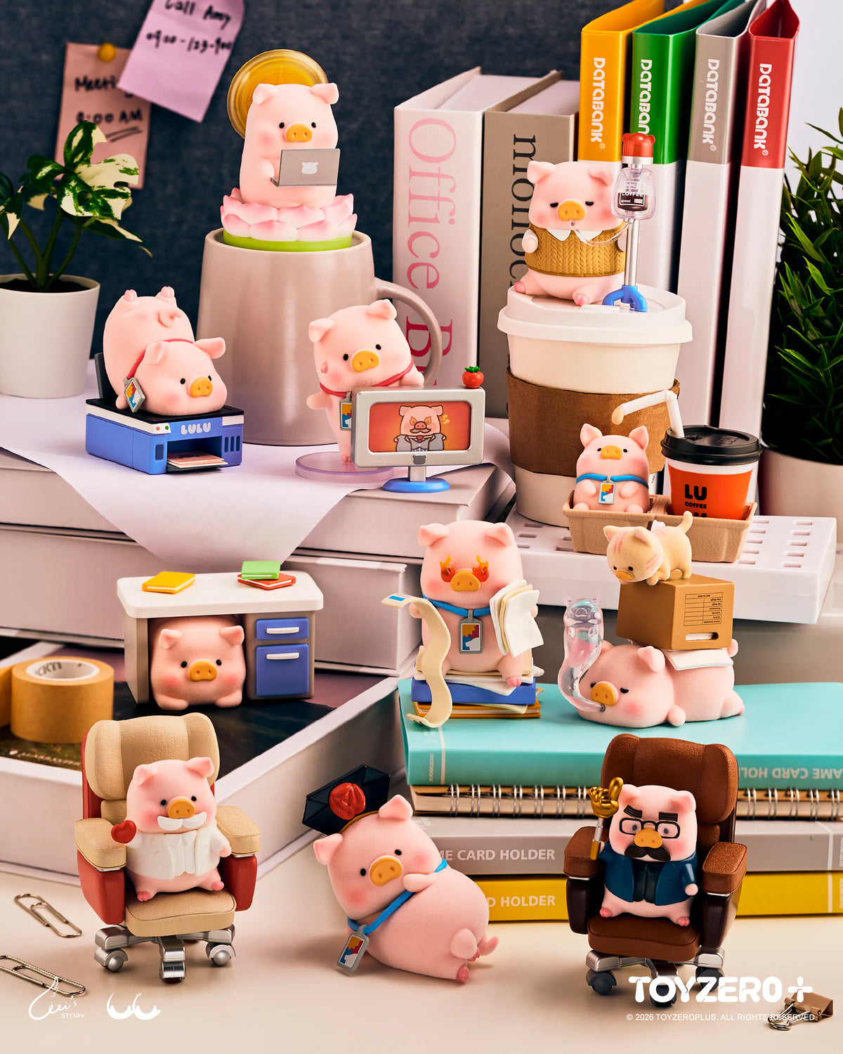 ToyZeroPlus x Lulu The Piggy "Too Much Pig Work To Do" Series Blind Box-Single Box (Random)-ToyZeroPlus-Ace Cards & Collectibles