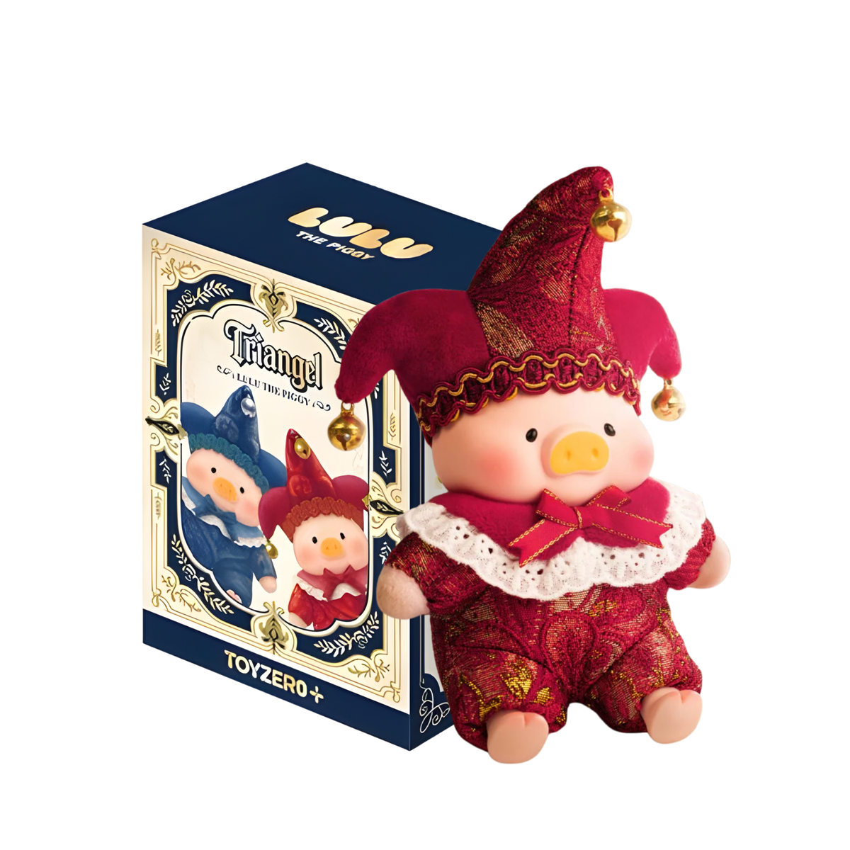 ToyZeroPlus x Lulu The Piggy "Triangel" PVC Plush Keychain Series Blind Box-Single Box (Random)-ToyZeroPlus-Ace Cards & Collectibles