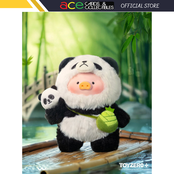 ToyZeroPlus x Lulu The Piggy Vinyl Face Plush Keychain (Professional Panda Babysitter Ver.)-ToyZeroPlus-Ace Cards & Collectibles