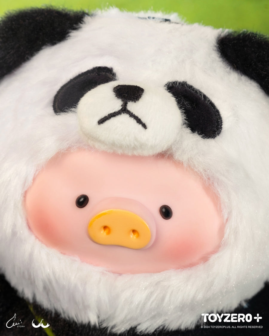 ToyZeroPlus x Lulu The Piggy Vinyl Face Plush Keychain (Professional Panda Babysitter Ver.)-ToyZeroPlus-Ace Cards & Collectibles
