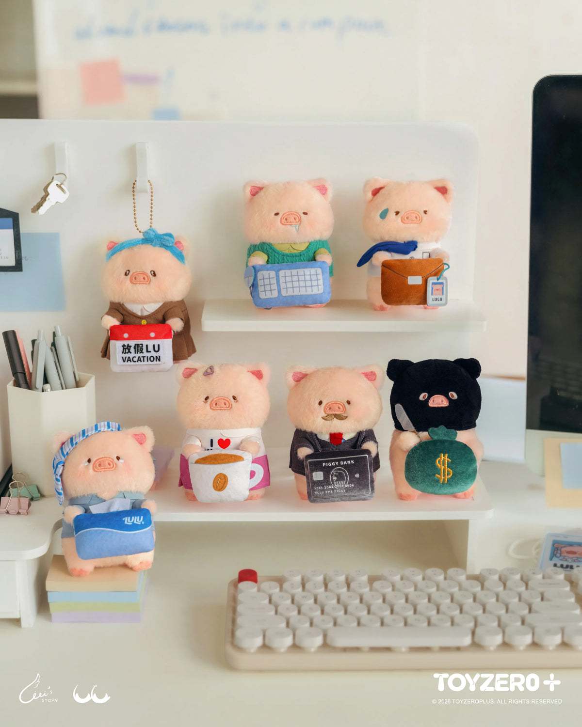 ToyZeroPlus x Lulu The Piggy "Working Life is Full of Trouble" Series-Single Box (Random)-ToyZeroPlus-Ace Cards & Collectibles