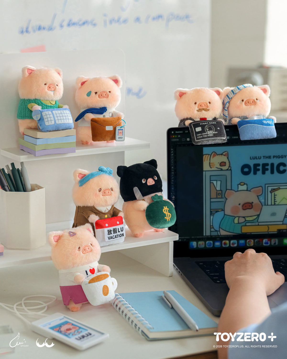 ToyZeroPlus x Lulu The Piggy "Working Life is Full of Trouble" Series-Single Box (Random)-ToyZeroPlus-Ace Cards & Collectibles