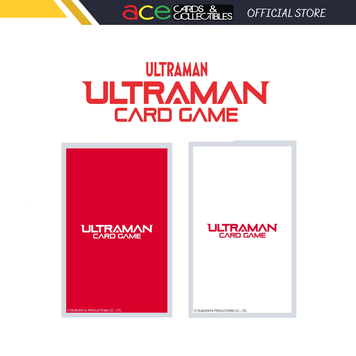 Ultraman Card Game Official Card Sleeves-Red-Tsuburaya-Ace Cards & Collectibles