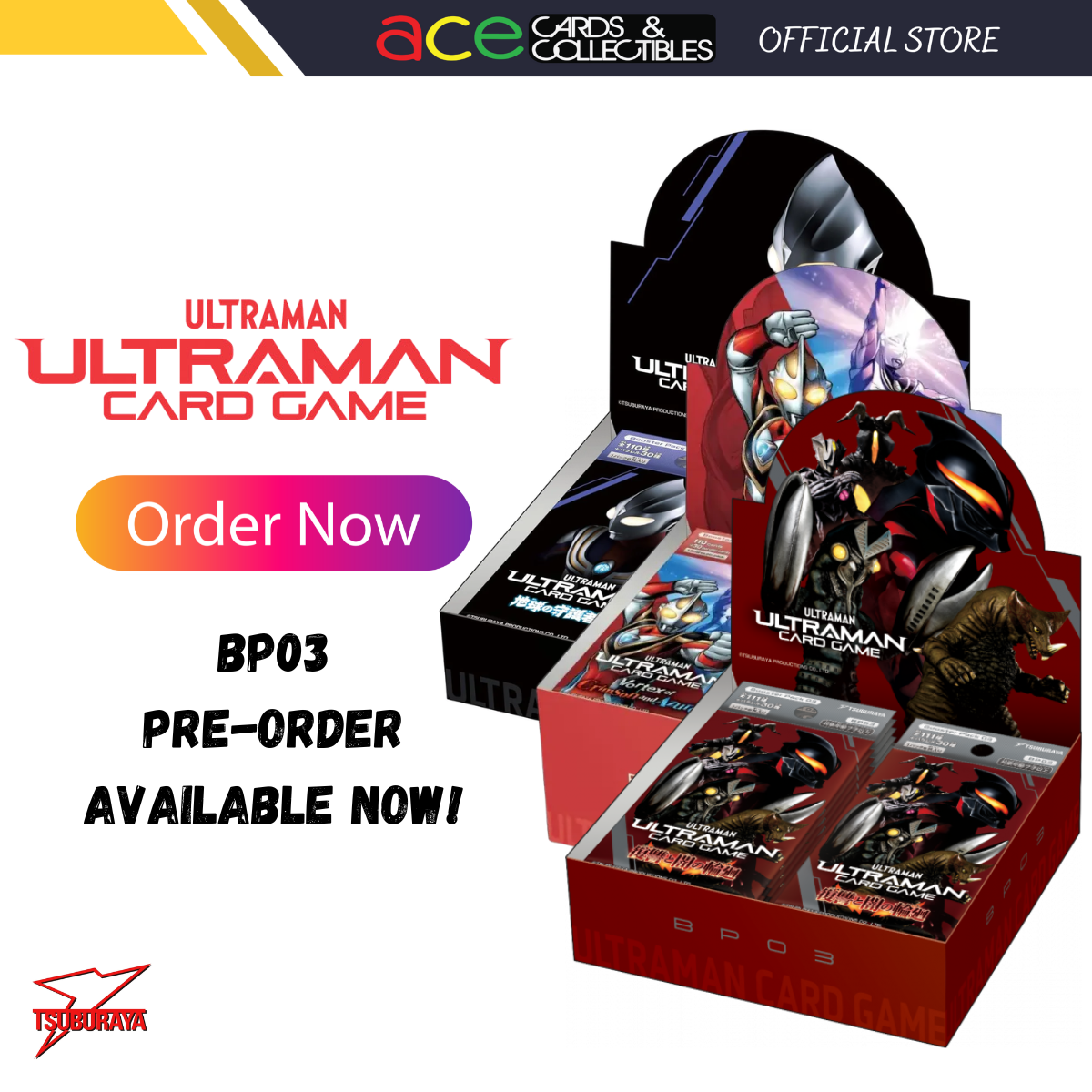 Ultraman TCG: BP02 / BP03 Vortex of Crimson and Azure / Shadow of Undying Vengeance Booster (English)-BP01 [Volume 1]-Tsuburaya-Ace Cards &amp; Collectibles