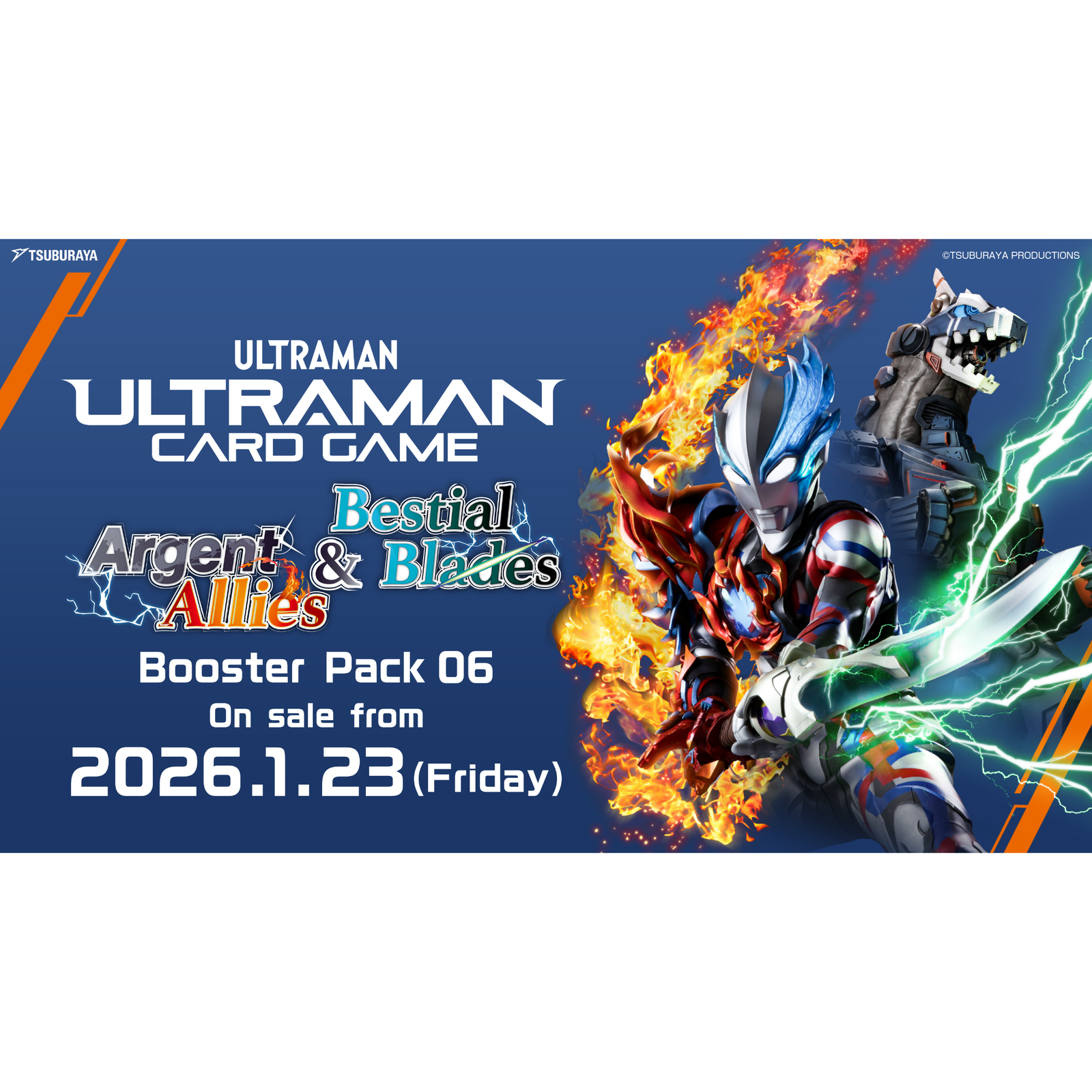 Ultraman TCG: BP06 Argent Allies & Bestial Blades (English)-Booster Pack-Tsuburaya-Ace Cards & Collectibles